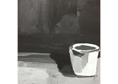 "Emptyness", 2020, Acrylics, 17x12,5cm