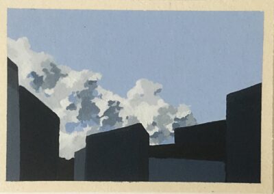 "Torino Atmosphere", 2020, Acrylics, 9,4x13,8cm