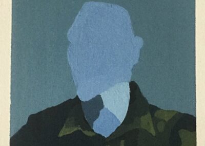 "Self-Portrait", 2020, Acrylics, 10,2x15cm